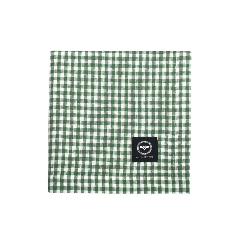 Recycled Tablecloth Madicken, Green/White