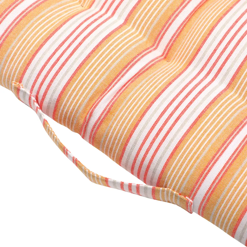 Recycled Chair Pad Eden, Yellow/White