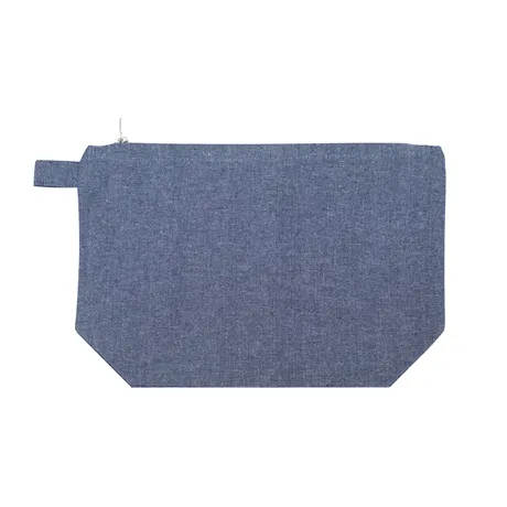 Recycled Toiletry Bag Elin, Navy Blue/White