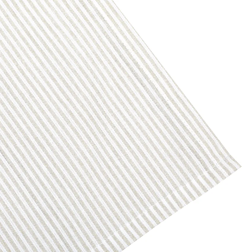 Recycled Wipeable Tablecloth Bosse, Linen/White
