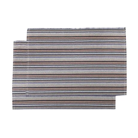 Recycled Placemat 2-pack Goa, Black Multi