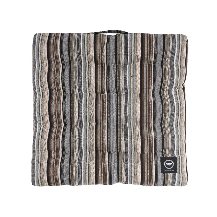 Recycled Chair Pad Goa, Black Multi