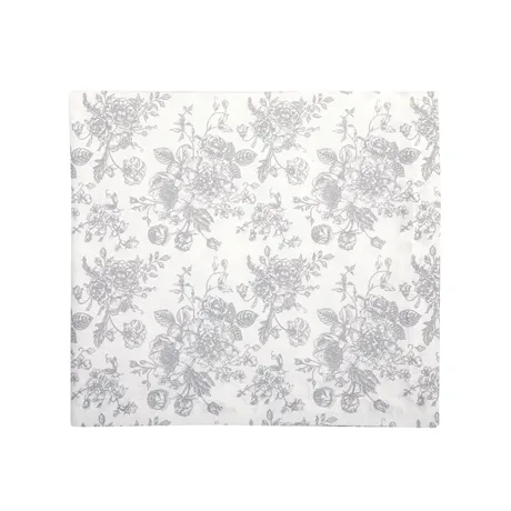 Recycled Tablecloth Juni, White/Light Grey