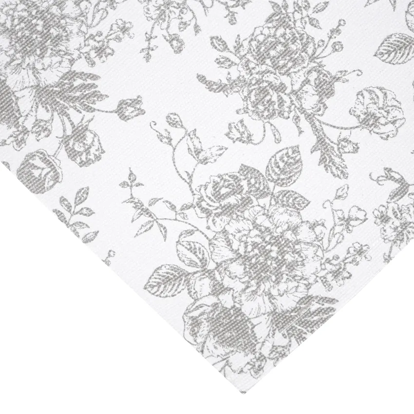 Recycled Table Runners Juni, White/Light Grey