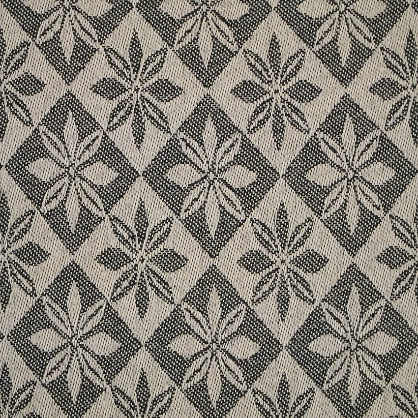 Recycled Fabric by the metre Anna, Black/Linen