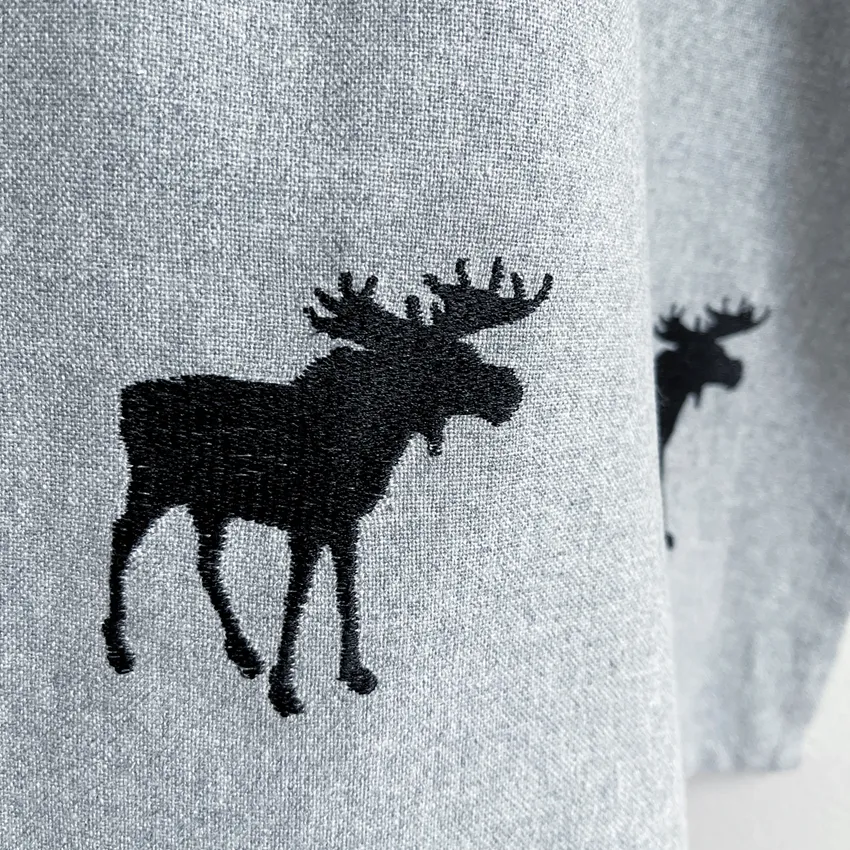 Recycled Kitchen Towel Helge, Grey/White