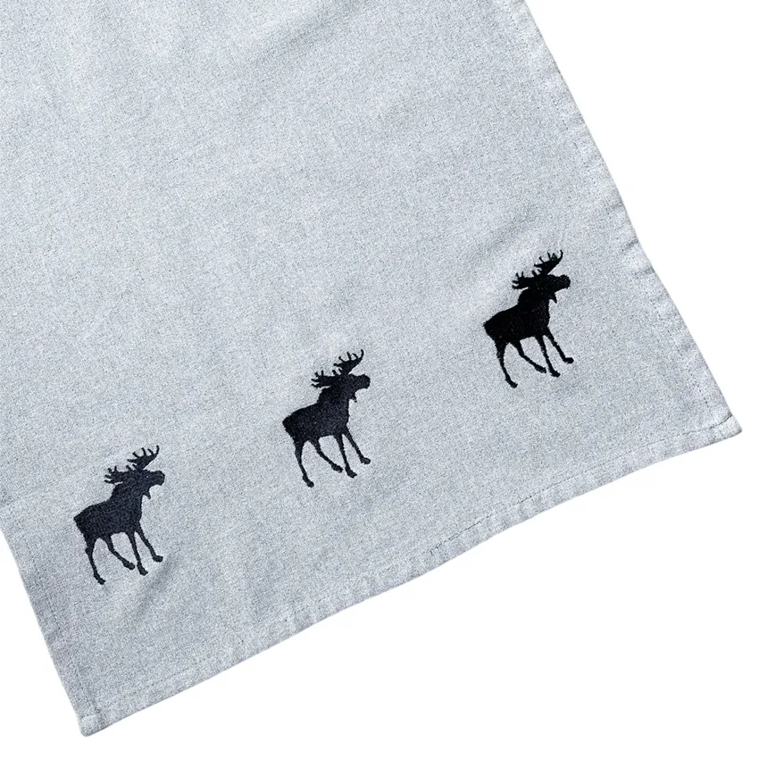 Recycled Kitchen Towel Helge, Grey/White