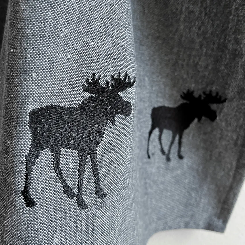 Recycled Kitchen Towel Helge, Dark Grey/Grey