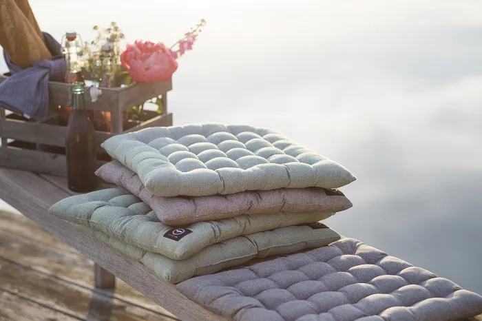 Recycled Pallet Cushion Vera, Wipeable, Green/White