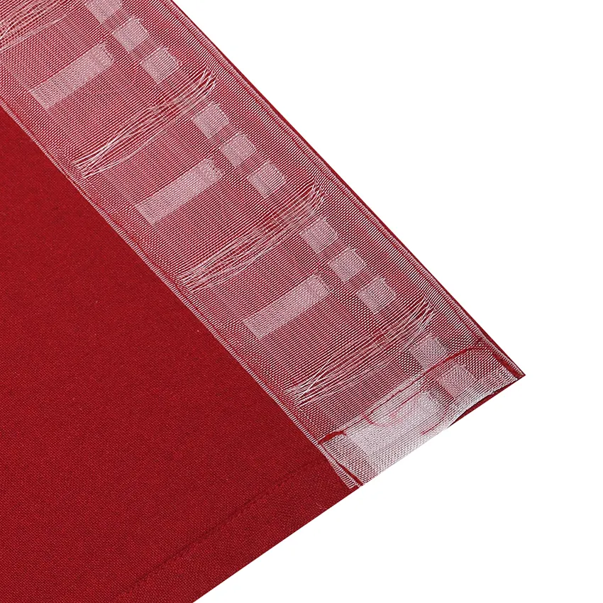 Recycled Valance Curtain Elin, Dark Red