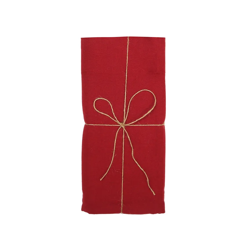 Recycled Valance Curtain Elin, Dark Red