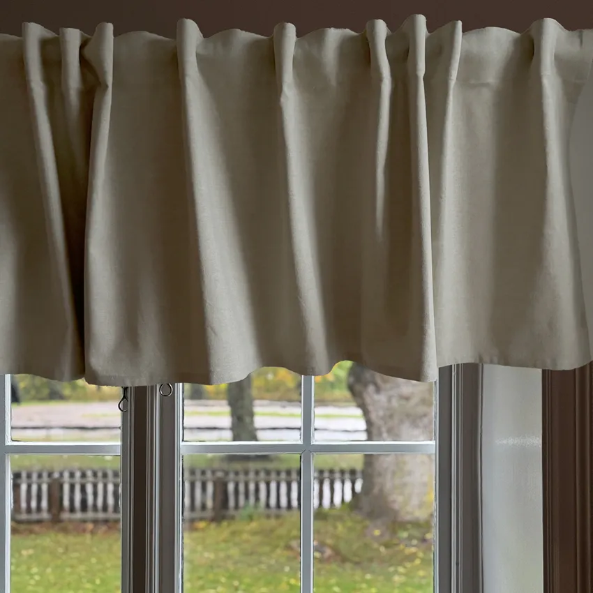Recycled Valance Curtain Elin, Linen