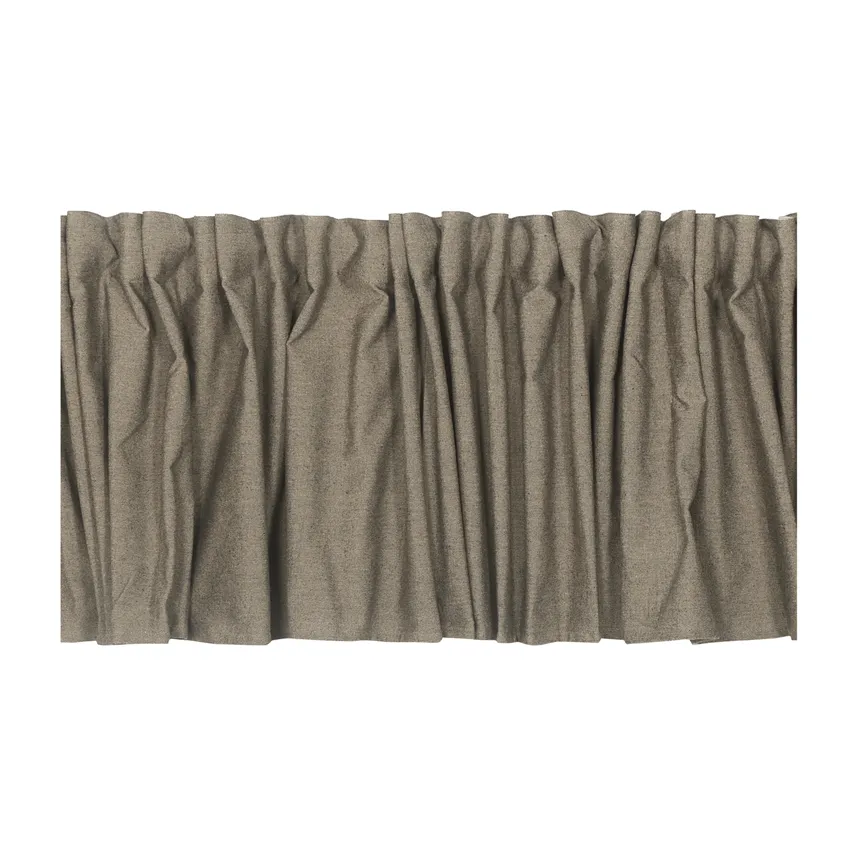 Recycled Valance Curtain Elin, Sand/Black