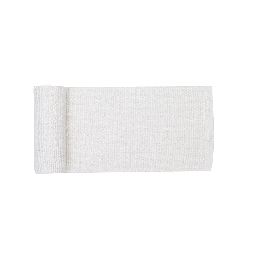 Recycled Table Runners Kalle, Ecru/White