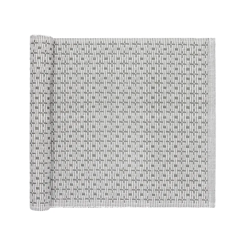 Recycled Table Runners Stella, Olive Green/Beige