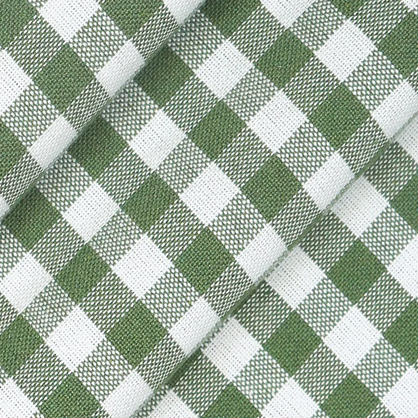 Recycled Fabric by the metre Bella, Green/White