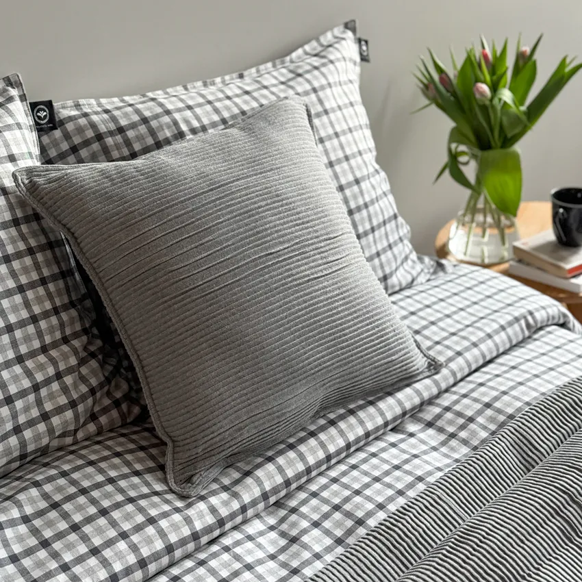 Recycled Cushion Covers Samuel, Grey