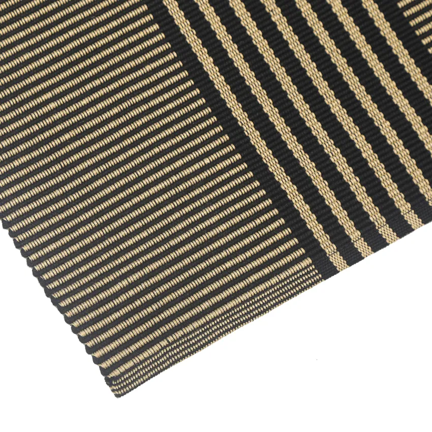 Recycled Table Runners Isa, Black/Sand