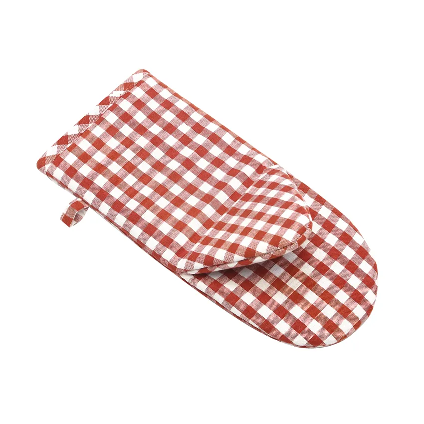 Recycled Oven Glove Bella, Rust/Beige