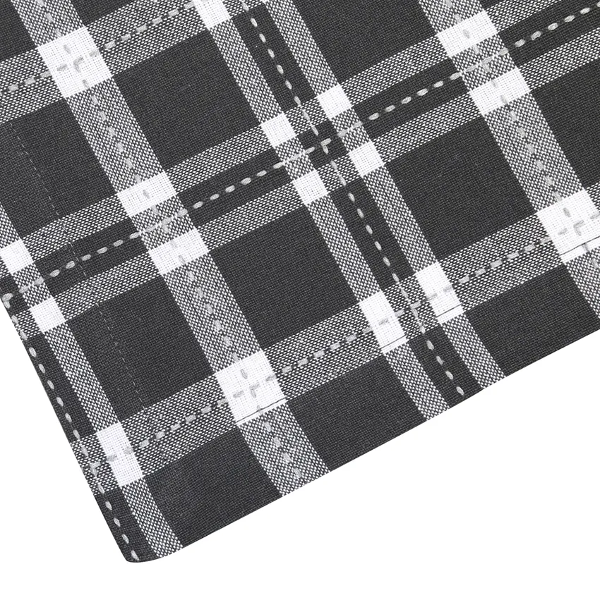 Recycled Table Runners Ann, Dark Grey/Light Grey/White