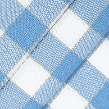 Recycled Fabric by the metre Ted, Light Blue/White