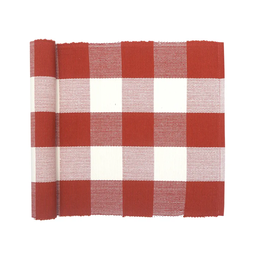 Recycled Table Runners Freya, Rust/Beige
