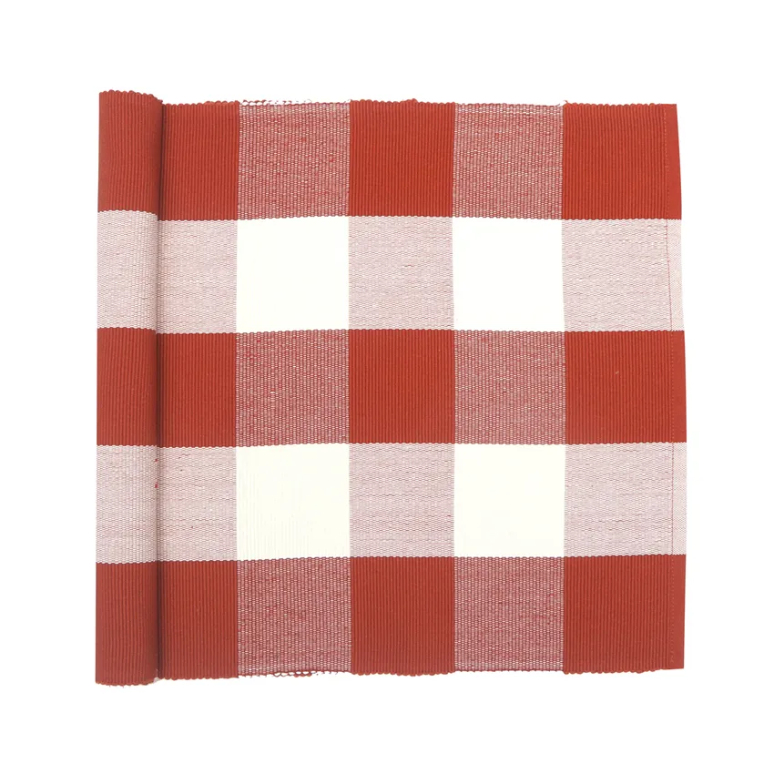 Recycled Table Runners Freya, Rust/Beige