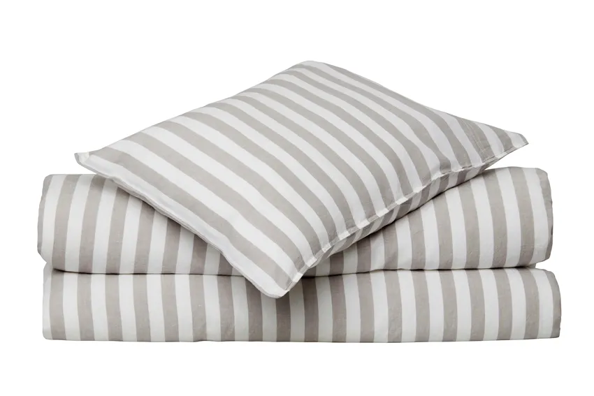 Pillowcases Linus, Grey/White