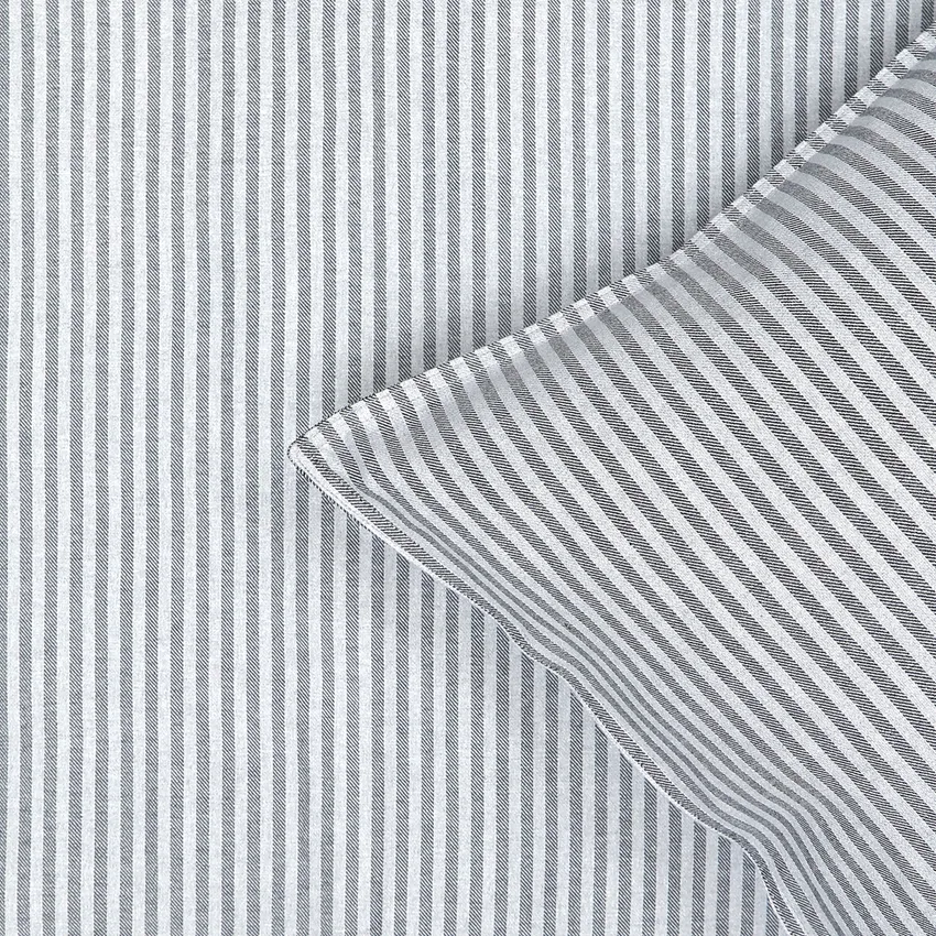 Recycled Pillowcases Elias, Black/Light Grey