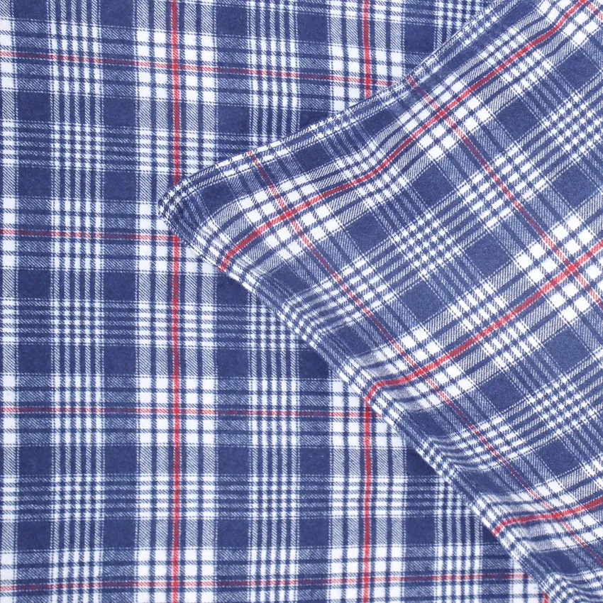 Recycled Pillowcases Lycksele, Dark Blue/White/Dark Red