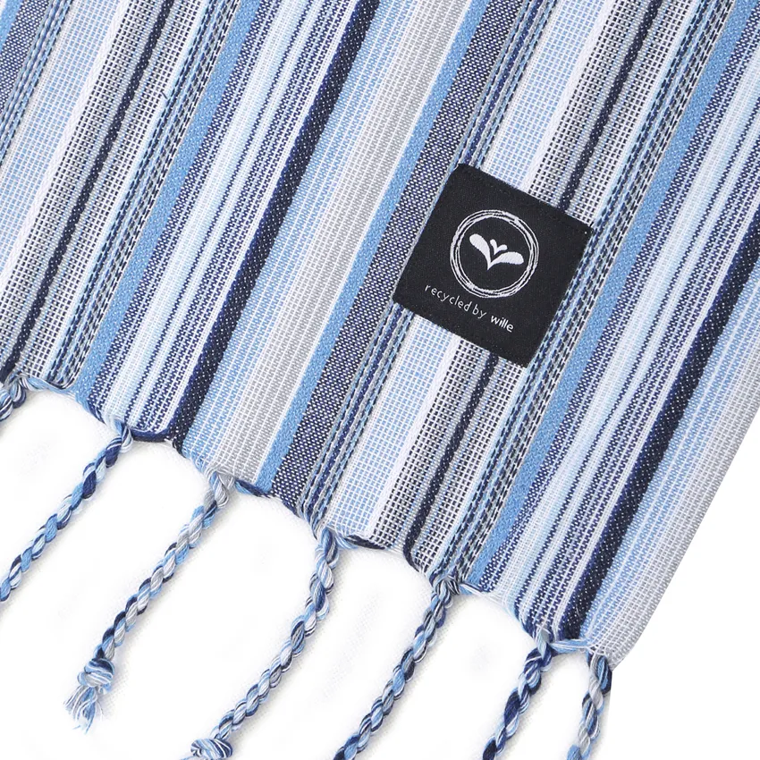 Recycled Hamam Towels Goa, Blue