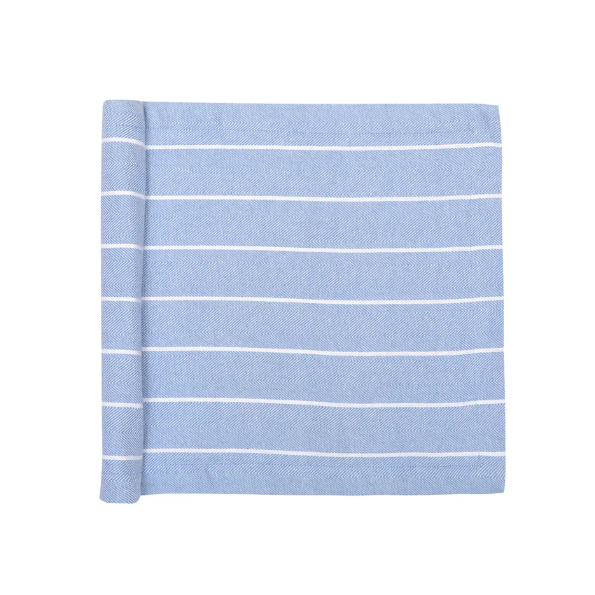Recycled Table Runners Edith, Light Blue