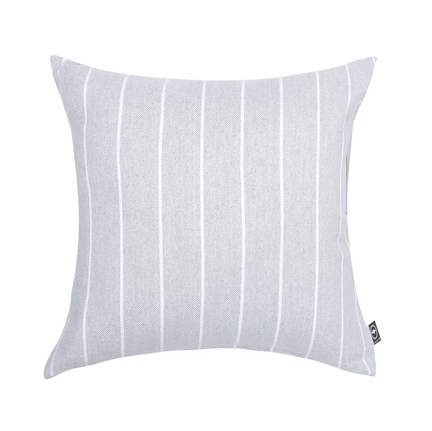 Recycled Cushion Covers Edith, Light Grey