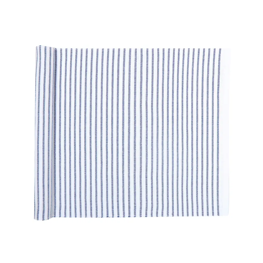 Recycled Table Runners Tyra, White/Blue
