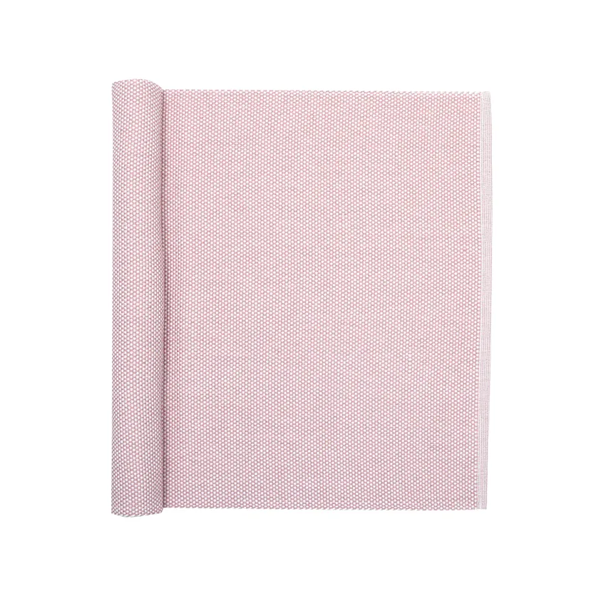 Recycled Table Runners Kalle, Light Pink/White