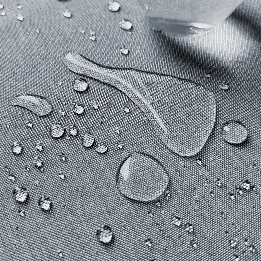 Recycled Wipeable Fabric by the metre Hedvig, Grey Blue/White