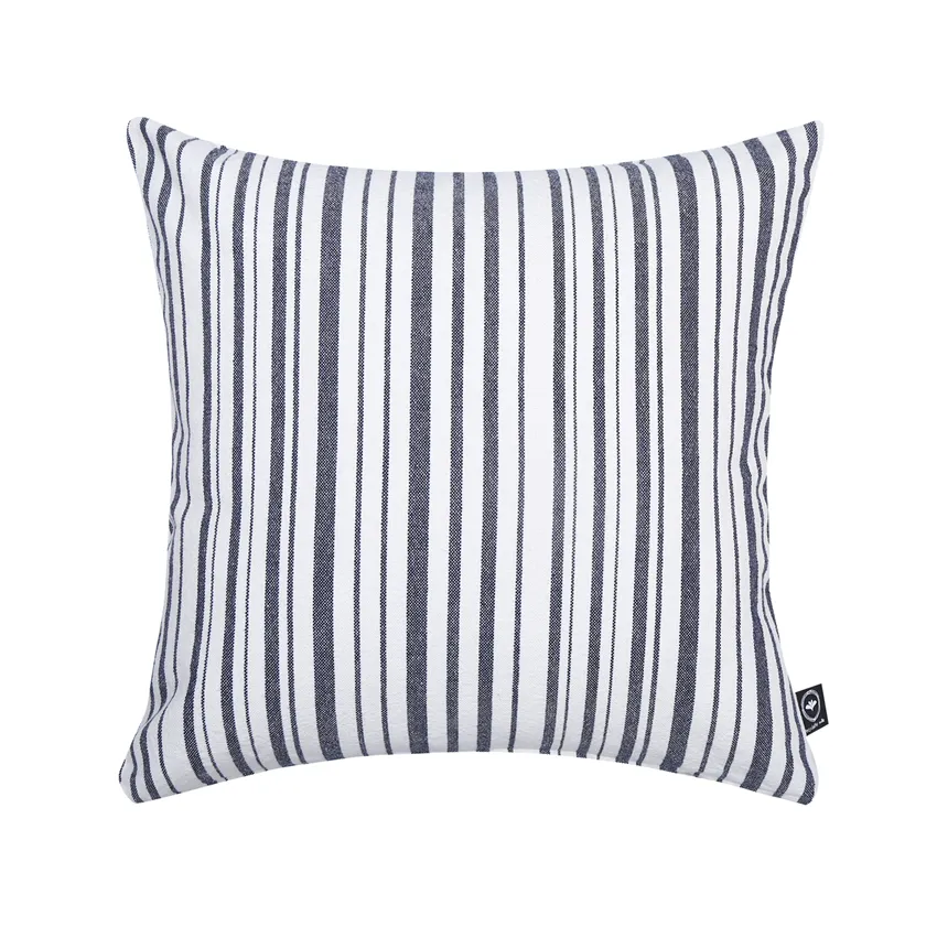 Recycled Cushion Covers Theo, Beige/Navy Blue