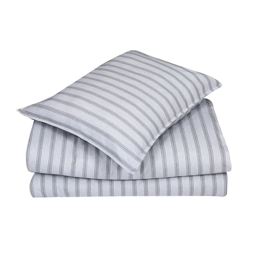 Duvet Cover Sets 2-piece Anton, Grey/White