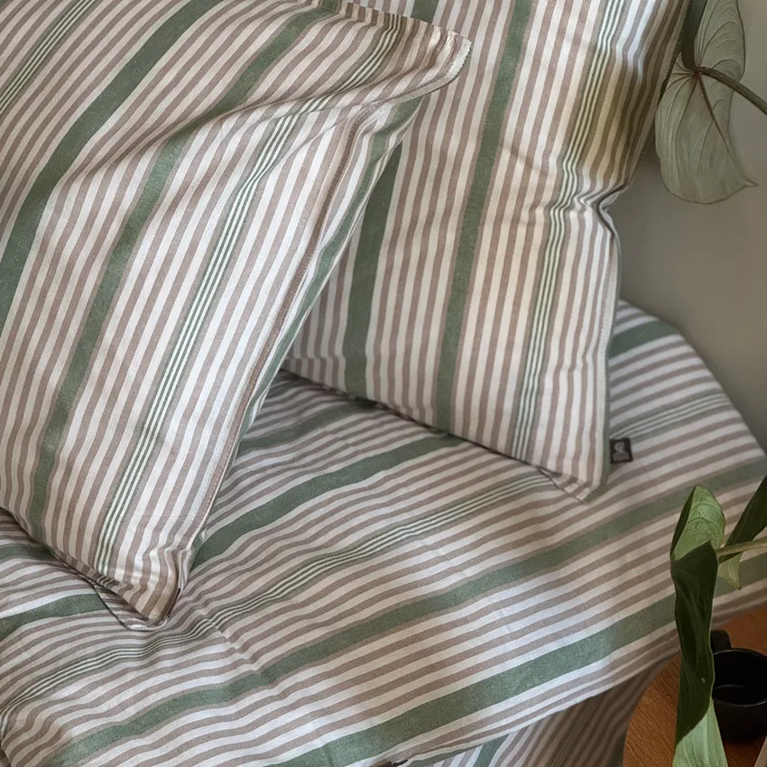 Duvet Cover Sets 2-piece Albin, Linen/Green