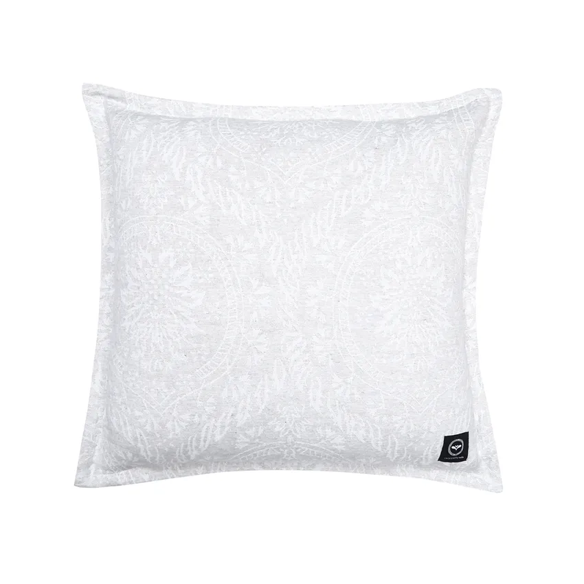 Recycled Cushion Covers Myra, Light Grey/White