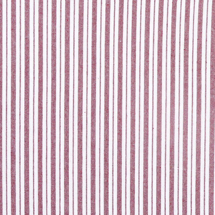 Recycled Fabric by the metre Alf, Dark Red/White