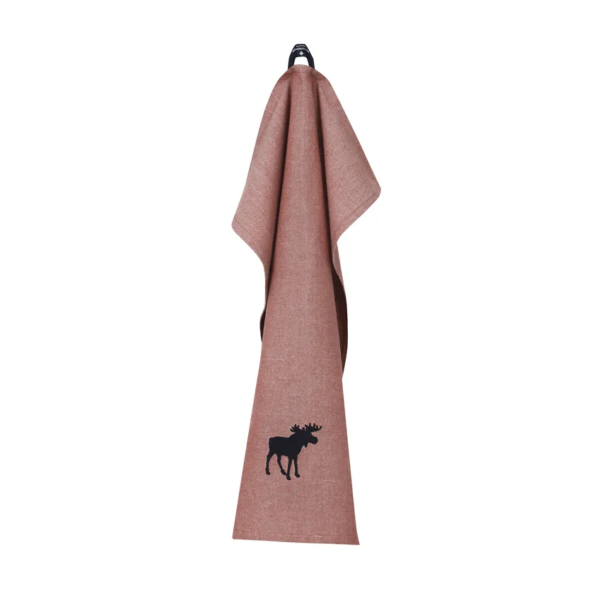 Recycled Kitchen Towel Helge, Rust