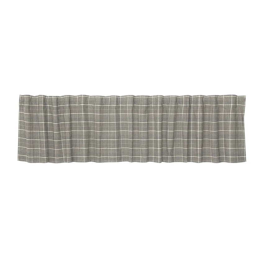 Recycled Valance Curtain Harald, Linen/Brown