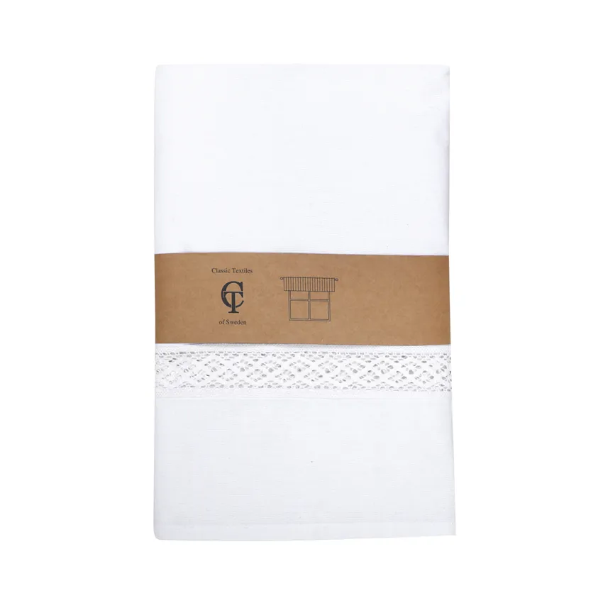 Recycled Valance Curtain Linn, White