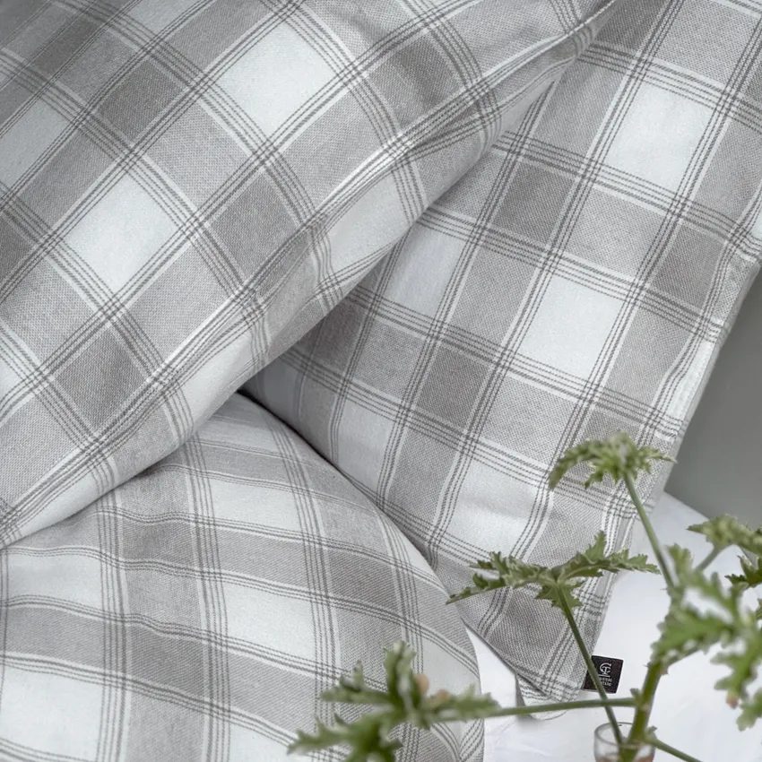 Pillowcases Abisko, Grey/White