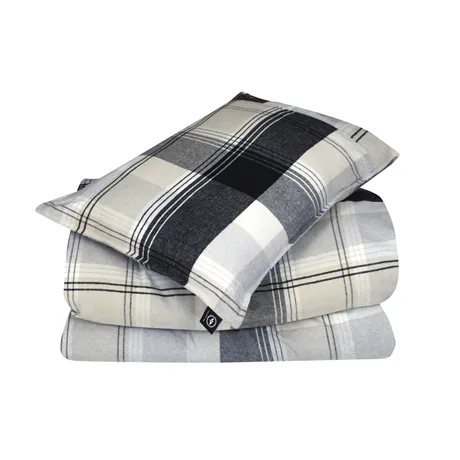 Recycled Pillowcases Vemdalen, Black/Grey