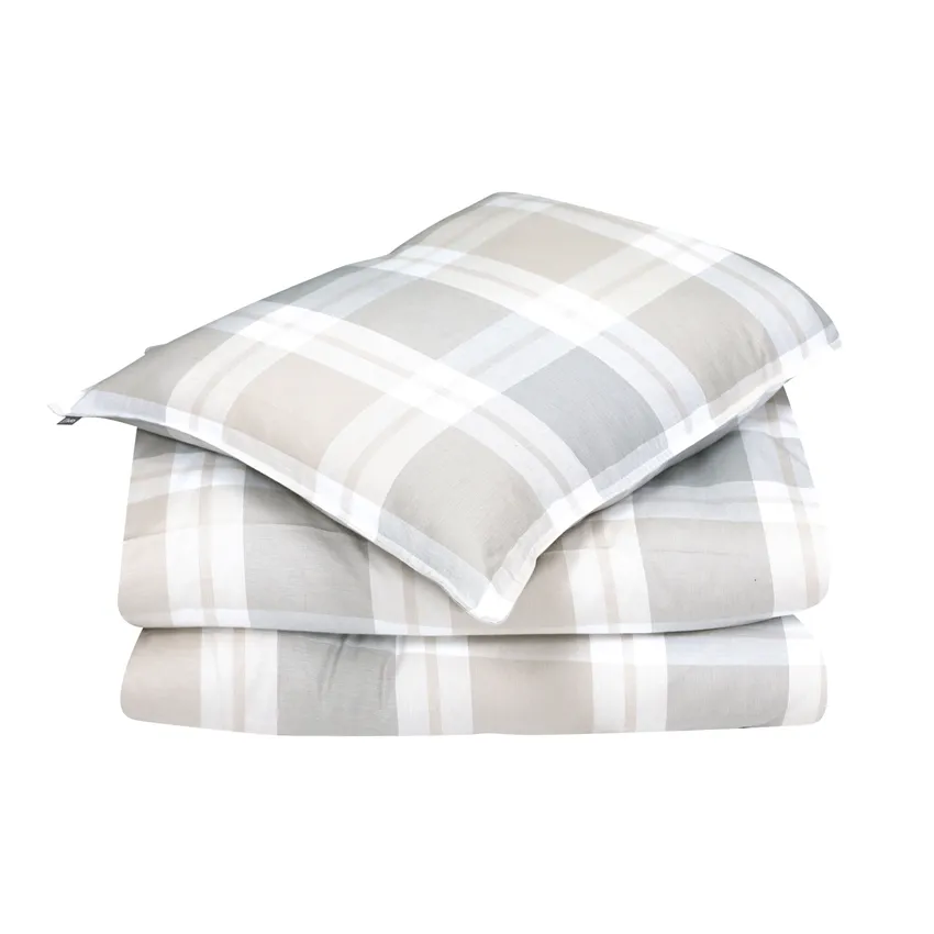 Duvet Cover Sets 2-piece Algot, Sand/Grey