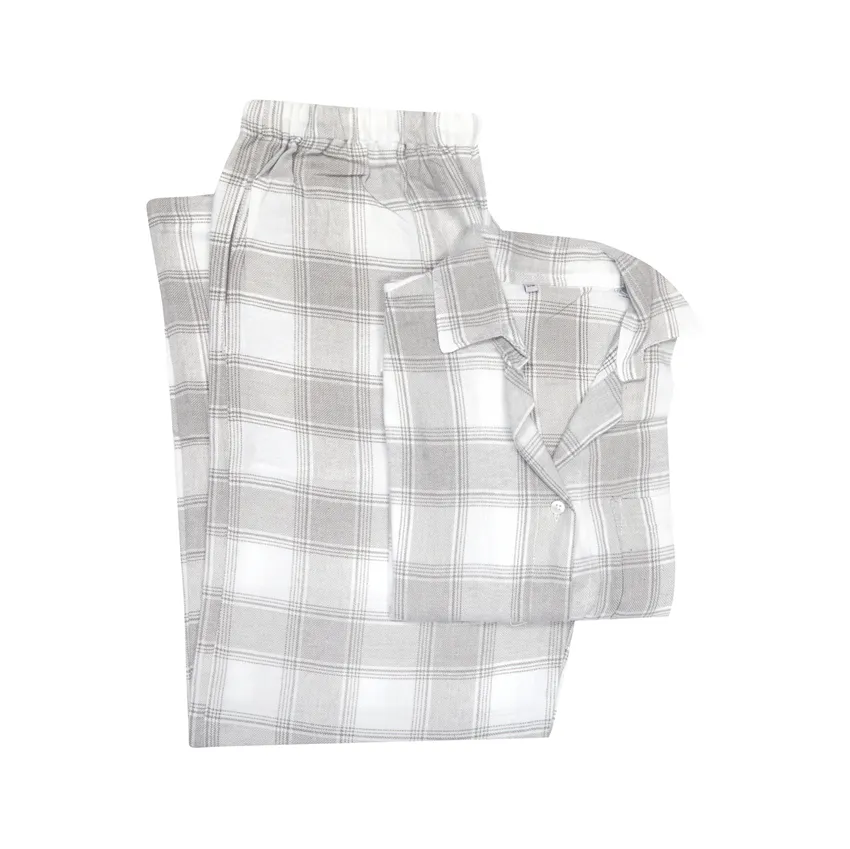 PyjamasSet 2-piece Abisko, Grey/White