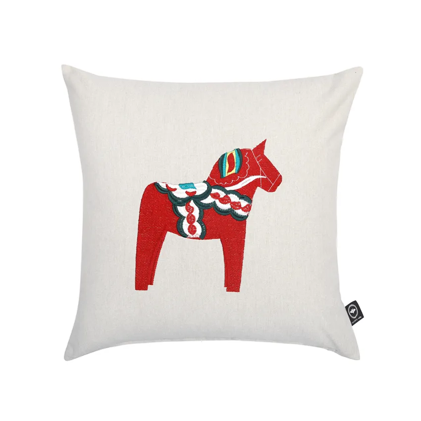 Recycled Cushion Covers Rättvik, Linen/White