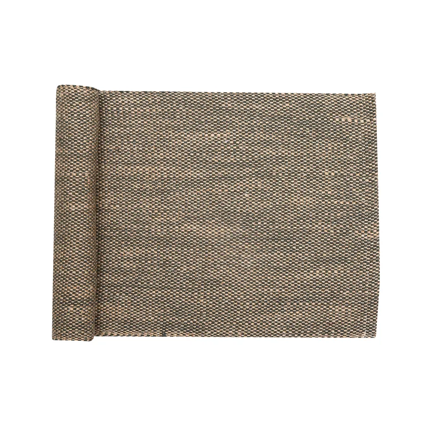 Table Runners Julle, Olive Green/Jute